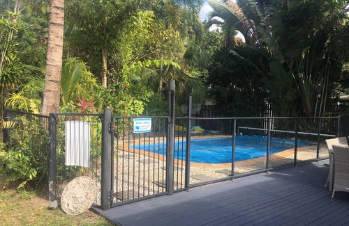 Trinity Park House | Heated Pool surrounded by Tropical Private Open Space at Trinity