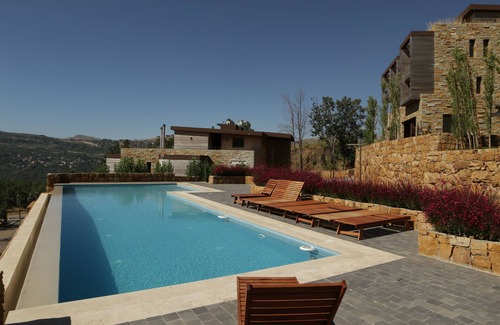 Kfardebian Ski Chalet | Heavenly Duplex with 2 gardens at Redrock Faqra
