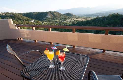 Northeast Colorado Springs House | Hidden Gem: Heated Pool, Gorgeous Mountain Views, 2.4 Acres inside City, A/C, EV