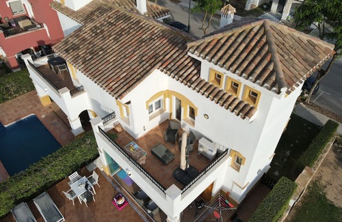 Torre-Pacheco Villa | High Standard 2 Bedroom Villa with 6x3m Swimming Pool and Great Golf Views