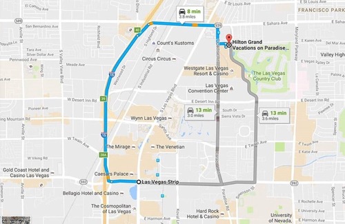 Las Vegas Resort | Hilton Grand Vacations on Paradise LVCC -1bdrm
