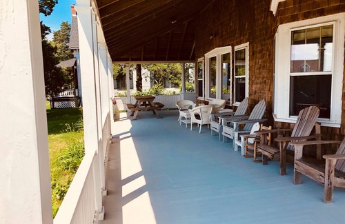 Monument Beach House | Historic Home across from Monument Beach, Central A/C