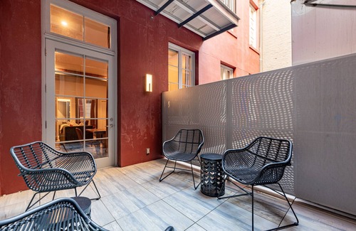 Central Business District Condo | 🧡HISTORIC! - Steps to it ALL! Stay in LUXURY with Your Own Private Terrace🧡| The Audubon