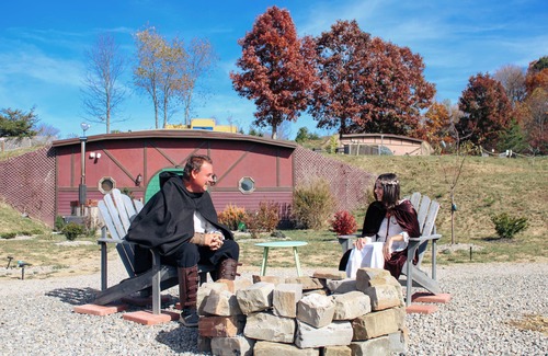 Creola Cabin | Hobbit Inspired Luxury Cabin Hot Tub Firepit Luxury Pet Friendly Sauna Hammock
