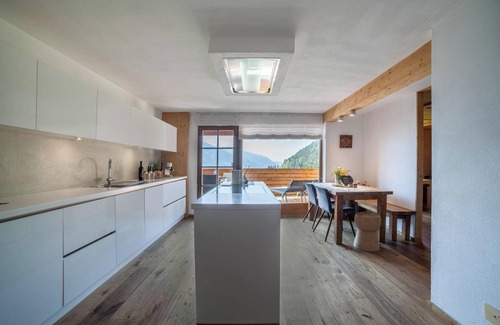 San Martino in Passiria Apartment | Holiday Apartment "Bergsuite" with Mountain View, Balcony, Garden & Wi-Fi