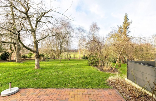 Rude Apartment | Holiday Apartment Rüde-Mühle with Private Terrace, Private Garden and Wi-Fi