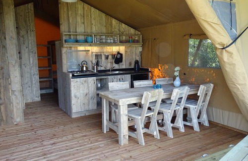 Kamperland RV Rental | Holiday home in Kamperland, near beach and sea, safari tent for 6 persons