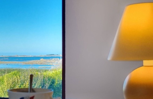 Pleubian House | Holiday Home 'Kermohic - En Front De Mer' with Sea View, Private Terrace and Wi-Fi