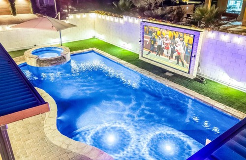 Rancho Santana House | Hollywood Hideaway with 158" Poolside TV and 2 Arcades