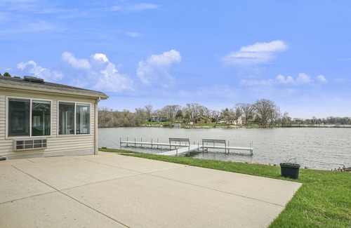 Lake Shangrila House | Home on Lake Shangri-La w/Scenic View, Private Pier, + Hot Tub