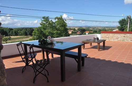 Salsas House | Homerez - Charming House in Parada + Fireplace, Garden