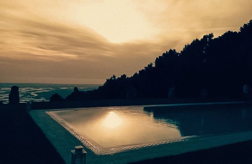 Vicopelago Apartment | House Girasole in the country with Pool, garden and spectacular sea view