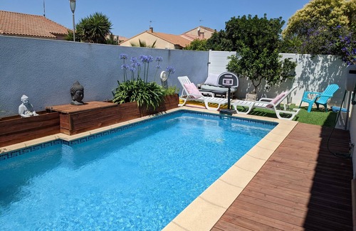 Agde House | House with pool near the beach and shops