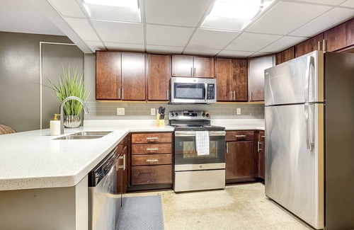Downtown Des Moines Apartment | HUGE 2BR Apt Next to Wells Fargo -FREE Parking!