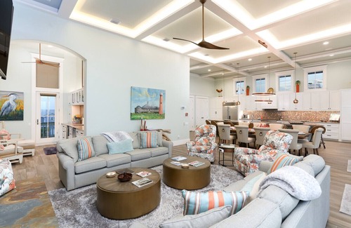Port Aransas House | Huge Ocean View - Spa/Pool/Golf Cart