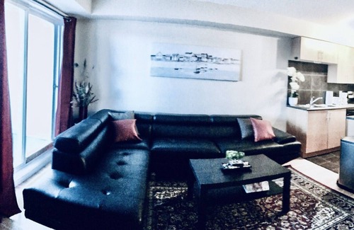 Downtown Edmonton Condo | ICE District 2BDRM A/C Condo W/Laundry + U/Parking