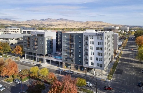 Boise Apartment | Iconic Nike Studio + Romantic Canopy Glow