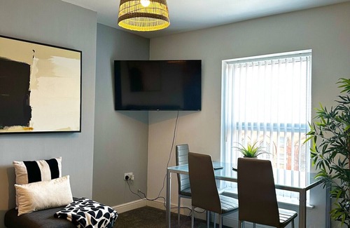 Wigan Apartment | Ideal Wigan Base: 1BR for Cosy Stays