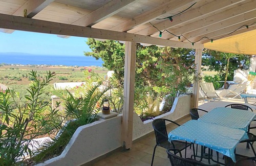 Patsianos Apartment | IN A HOUSE WITH PANORAMIC VIEW OF THE LIBYA SEA AT 180