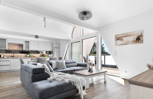 Daenschendorf Apartment | Insellodge Fehmarn - Modern, Sauna, Garten, Großzügig, Lichtdurchflutet