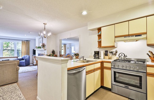 Ludlow Condo | Inviting condo with a fireplace, hot tubs, pool, tennis & washer/dryer
