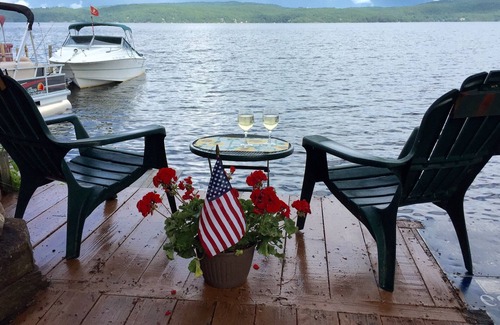 North Lake George Apartment | Island View 2. Apartment W/ Lakeside Patio Perfect For 2. Cozy + Economical
