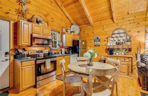 Sautee Nacoochee Cabin | Jacuzzi Cabin Fireplace + Deck 5.9 Mi to Helen