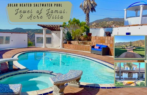 Jamul Villa | Jamul's Jewel: 9 ACRES,Hilltop,Heated Salt Pool,Spa,City & Mtn. Views,B-Ball Court,Grill,Horseshoes