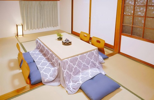 Shinsaibashi Villa | Japanese - style 2 - storey house. 1BR for 6. Kitchen, private bath.