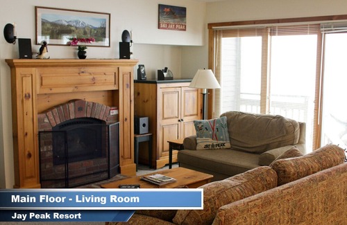 North Troy Condo | Jay Peak Resort 4 Bedroom Ski-in Ski-Out Condo with Lock-Out 2 BR option.