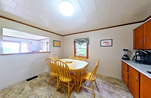 Bailey Island House | Johnson Homestead. One level living, ocean view with semi-private beach access.