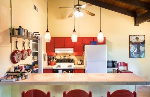 Barton Hills House | Kaleido House: king bed, close to Springs/Park