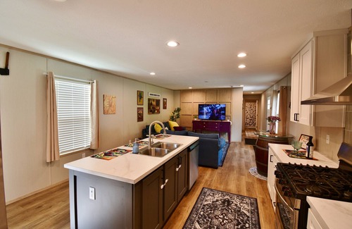 Bath House | Kamp Keuka - Colorful & Spacious 3BR Getaway in Wine Country
