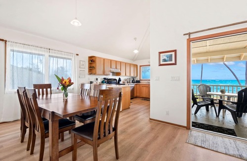 Kapaa House | Kapaa by the Sea TVNC #1312, Beachfront, AC, Walk to Town, Sunrise Views