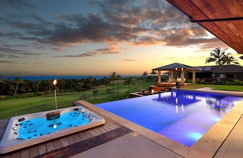 Poipu House | Kauai Oasis Luxe Ocean View, Pool SPA AC Sleep22