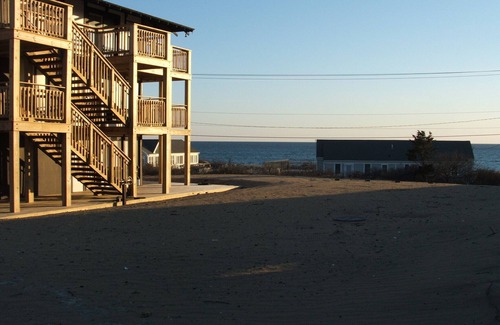 North Truro Apartment | Kitchenette studio - water + woods + deck - just STEPS from private BAY BEACH!