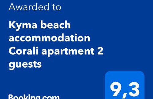 Kolymbari Apartment | Kyma beach accommodation Corali apartment 4 guests