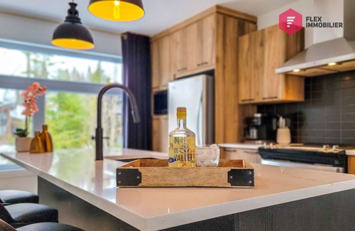 Pont-Rouge Ski Chalet | L'Aurore Boréale de Portneuf/Hot tub Pool Sauna Billiards Trails
