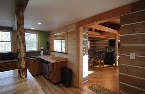 Paupack Cabin | Lake, Swimming pond on property, Hot tub, fire pit, grill and more, pet friendly