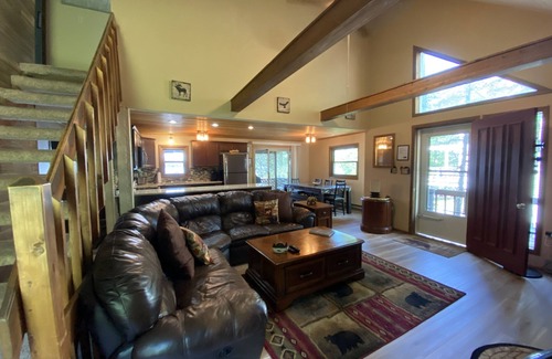 Pocono Lake House | Lakefront; amazing sunsets; dock; game room; fire pit, boats, hot tub; sleeps 8