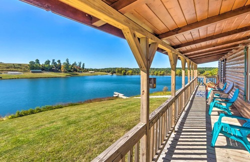 Cub Run Cabin | Lakefront Cabin: Private Dock, Trails, Cave, Etc!