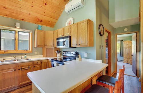 Bone Lake Cabin | Lakefront Cabin w/Fire Pit in Frederic!