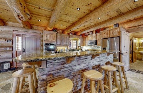 Tamarack Resort Cabin | Lakefront cabin with game room, sauna, lake views, private beach, grill, deck