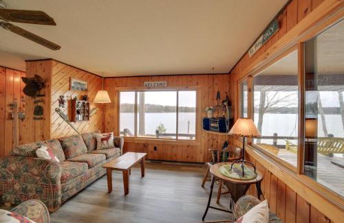 Manistique House | Lakefront Cabin with Private Dock and Beach!