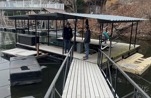Camdenton Cabin | Lakefront Escape at Lake of the Ozarks with Private Dock and Ski/Pontoon Rentals