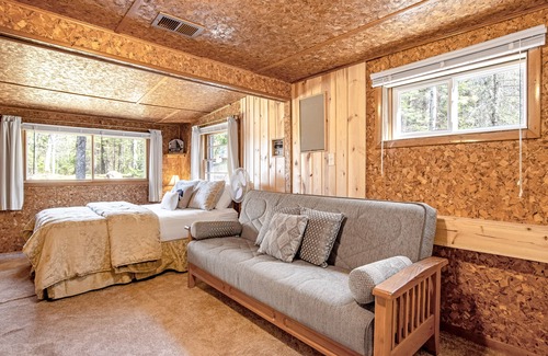 Presque Isle Cabin | Lakefront Getaway W/ Firepit, Free WiFi, Dock, & Large Deck - Dogs Welcome