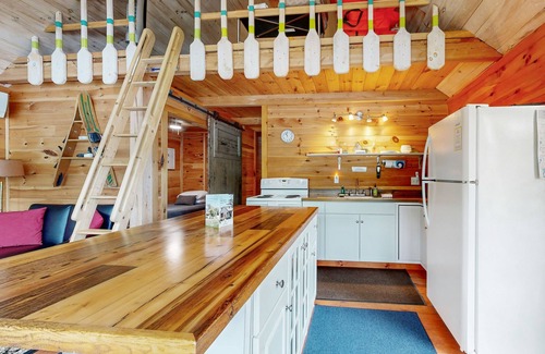 Oakland Cabin | Lakefront home on McGrath Pond - once featured on Maine Cabin Masters