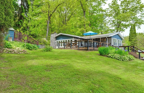 Town of Catharine House | Lakefront Home w/Private Dock in Alpine!