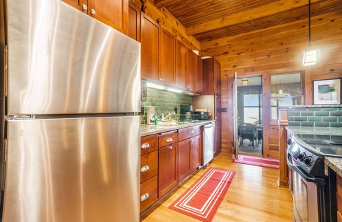 Lake Township House | Lakefront home with Platte Lake views - private dock, kayaks & paddleboards