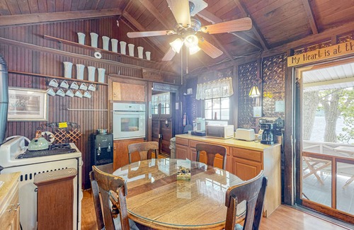 Valois House | Lakefront home with private hot tub, dock, boat lift & firepit - 2 dogs welcome